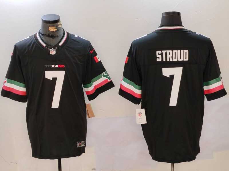 Men%27s Houston Texans #7 C.J. Stroud Black Mexico F.U.S.E. Vapor Limited Stitched Jersey Dzhi
